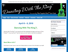 Tablet Screenshot of dancingwiththeking.com